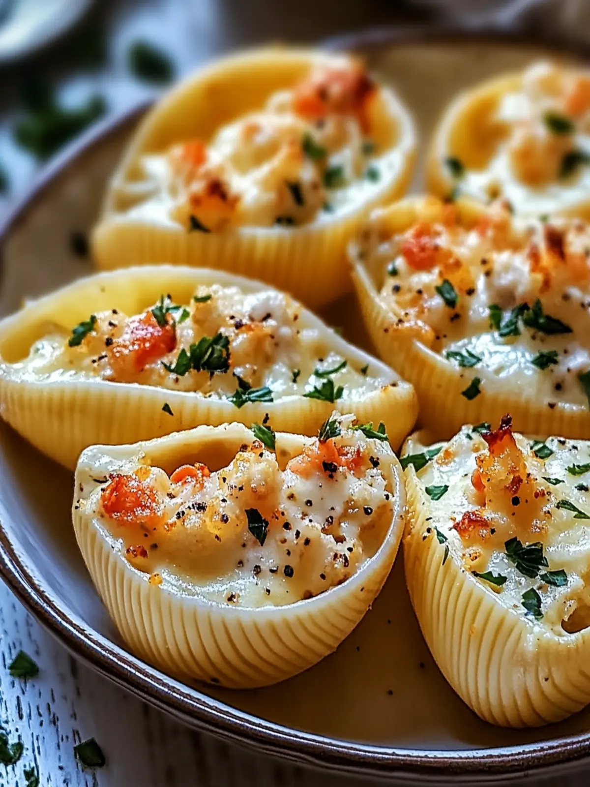 Creamy Seafood Stuffed Shells: Luxuriously Comforting Delight 5 Creamy Seafood Stuffed Shells