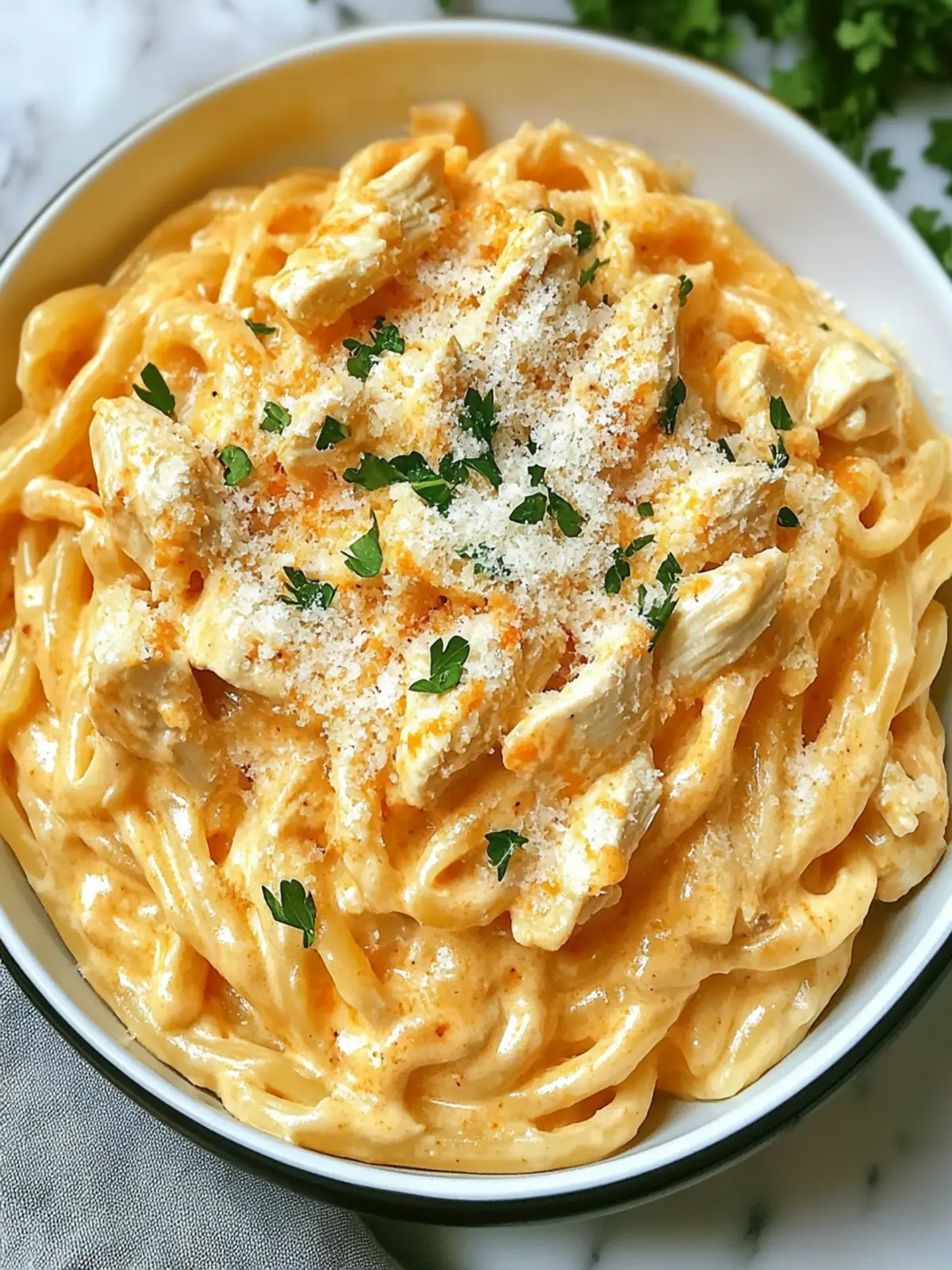 Creamy Buffalo Chicken Alfredo Pasta Ready in 30 Minutes 4 Buffalo Chicken Alfredo Pasta