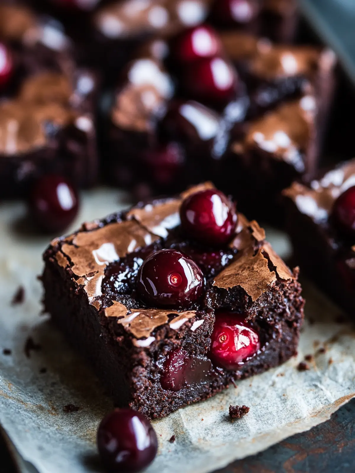 Irresistible Roasted Chocolate Cherry Brownies You'll Adore 4 Roasted Chocolate Cherry Brownies