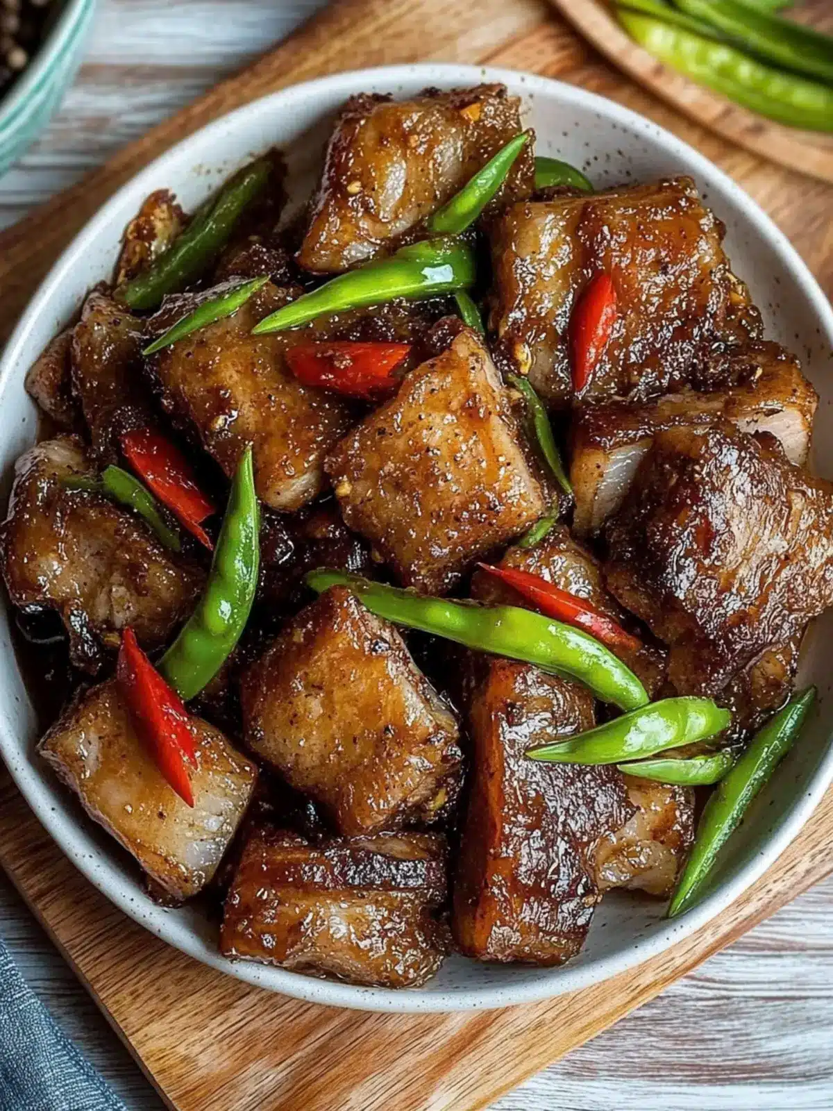 Twice Cooked Black Pepper Pork Belly: Crispy & Tender Bliss 4 Twice Cooked Black Pepper Pork Belly