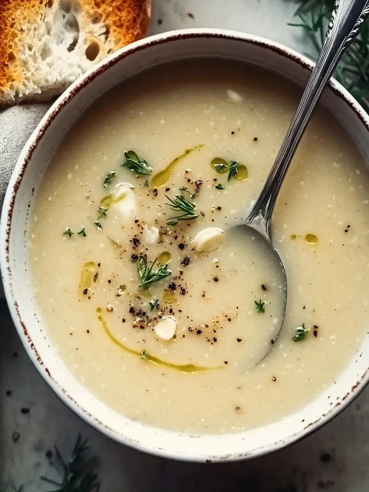 Cozy Country French Style Garlic Soup for Comforting Nights 4 Country French Style Garlic Soup