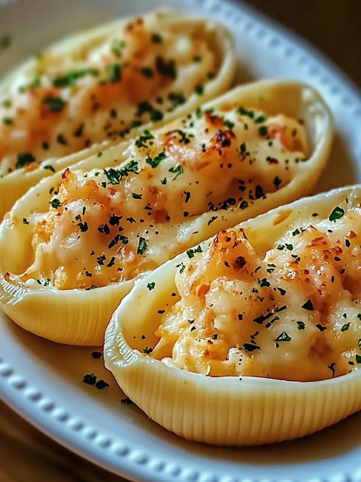 Creamy Seafood Stuffed Shells: Luxuriously Comforting Delight 2 Creamy Seafood Stuffed Shells