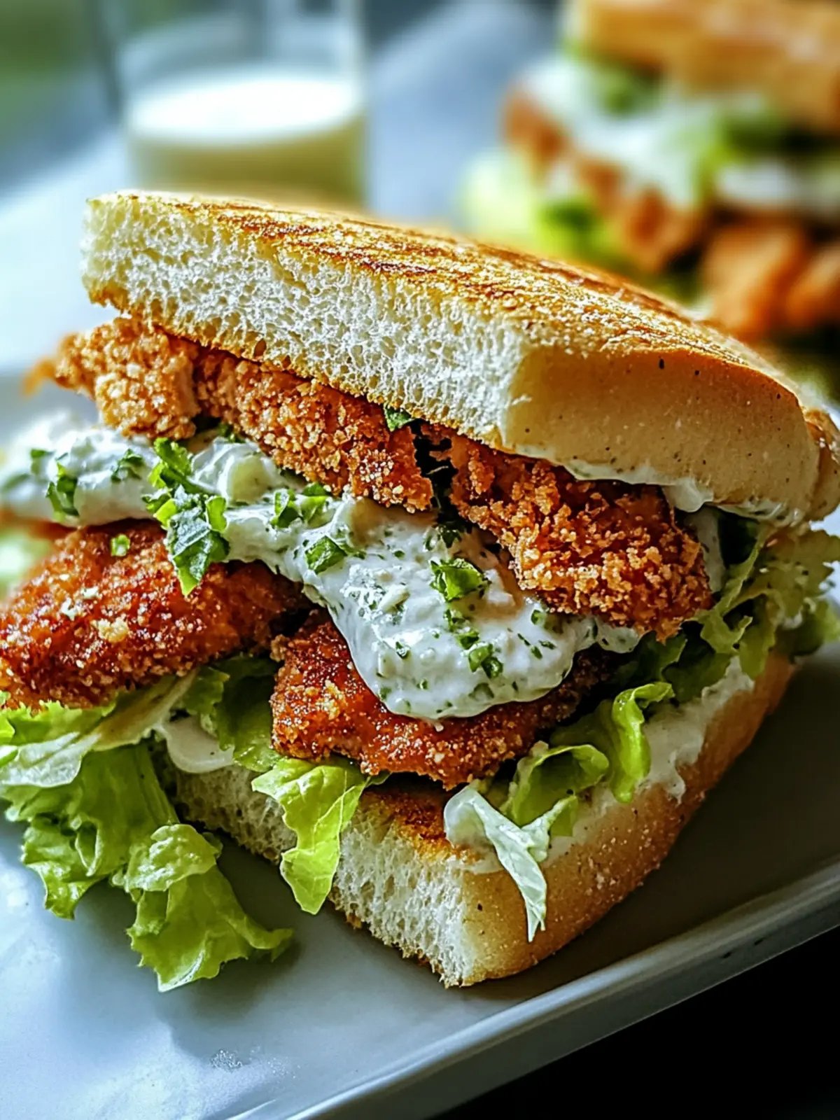 Crispy Crunchy Chicken Caesar Sandwich You’ll Crave Every Bite 3 Crunchy Chicken Caesar Sandwich