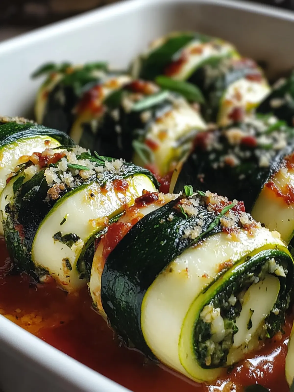 Vegan Zucchini Spinach Rollatini: Healthy Comfort Food Bliss 5 Vegan Zucchini Spinach Rollatini