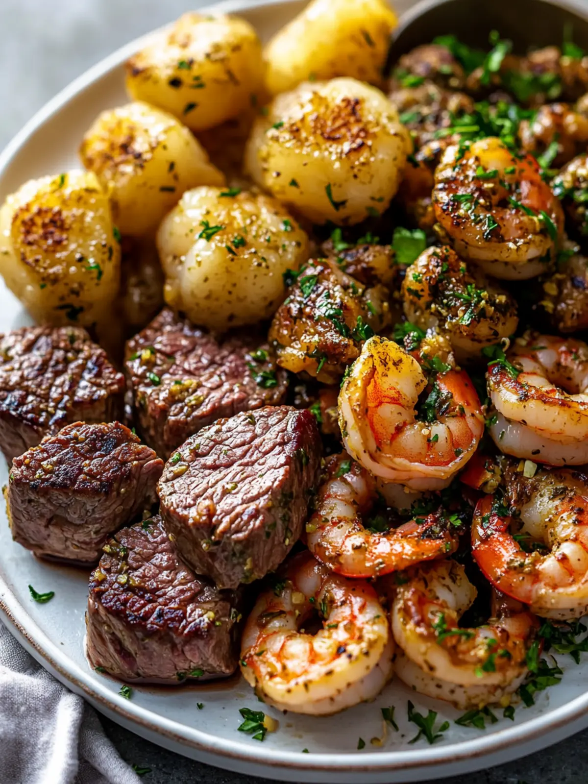 Sizzle Up Garlic Butter Steak Bites & Shrimp for Quick Delights 3 Garlic Butter Steak Bites & Shrimp
