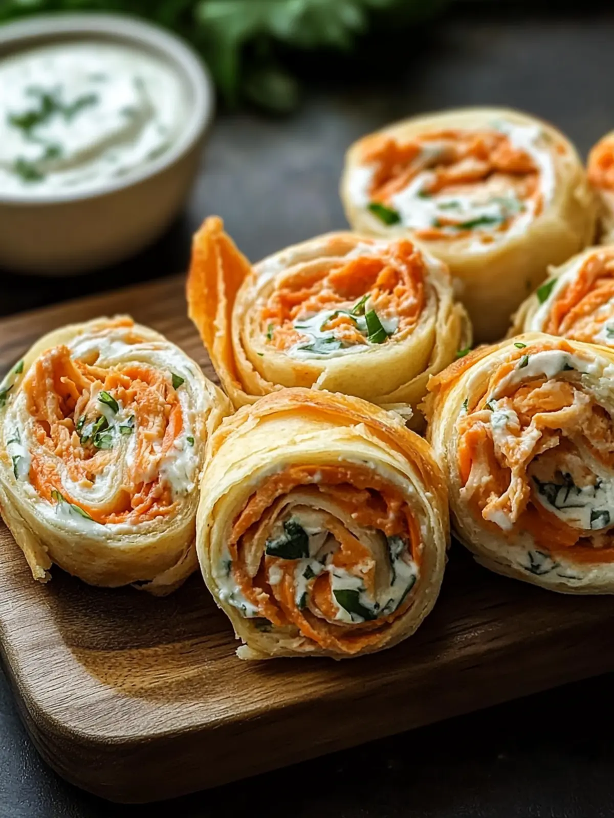 Buffalo Chicken Ranch Pinwheels: Your New Favorite Snack! 5 Buffalo Chicken Ranch Pinwheels