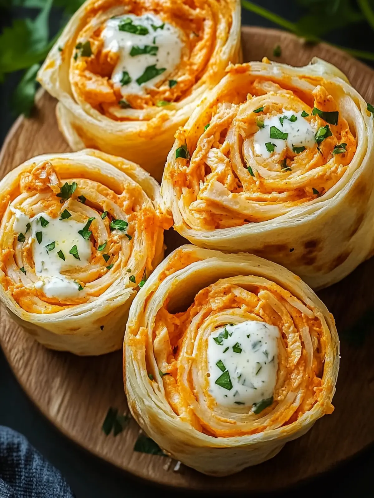 Buffalo Chicken Ranch Pinwheels: Your New Favorite Snack! 3 Buffalo Chicken Ranch Pinwheels