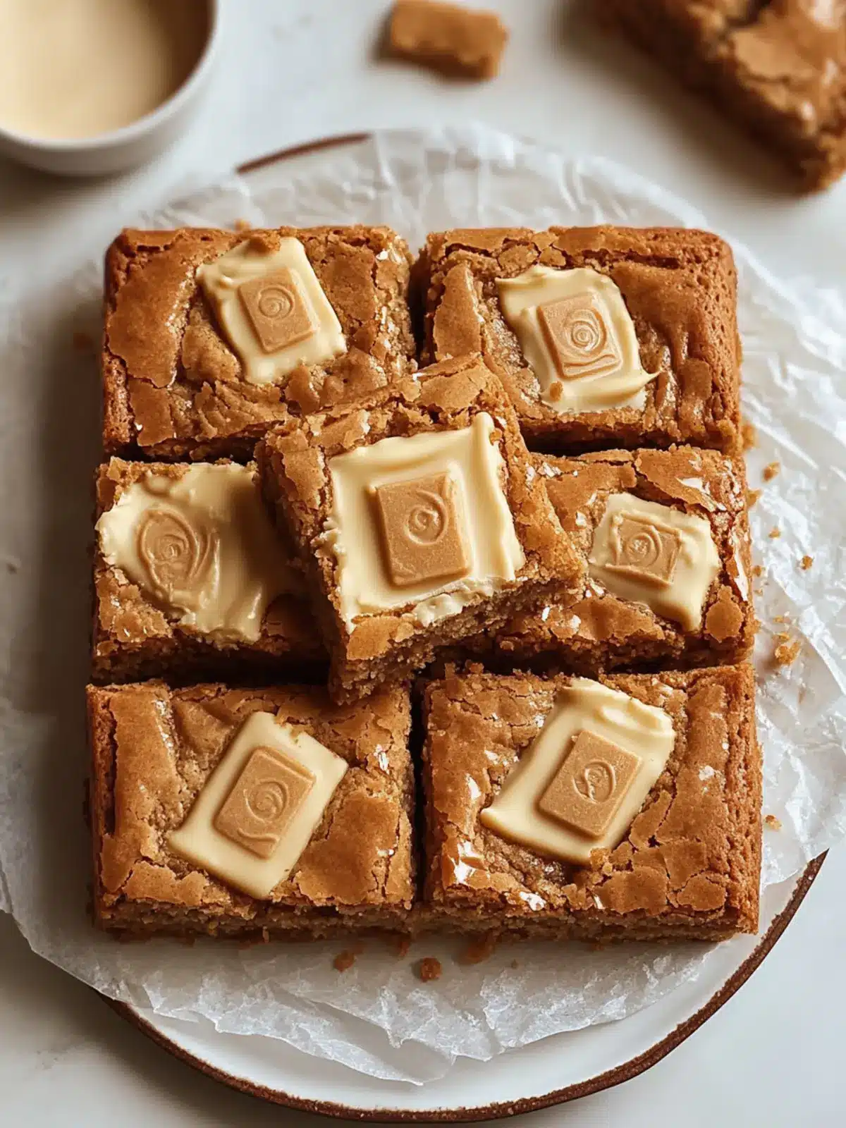 White Chocolate Biscoff Blondies: Your New Favorite Treat! 5 White Chocolate Biscoff Blondies