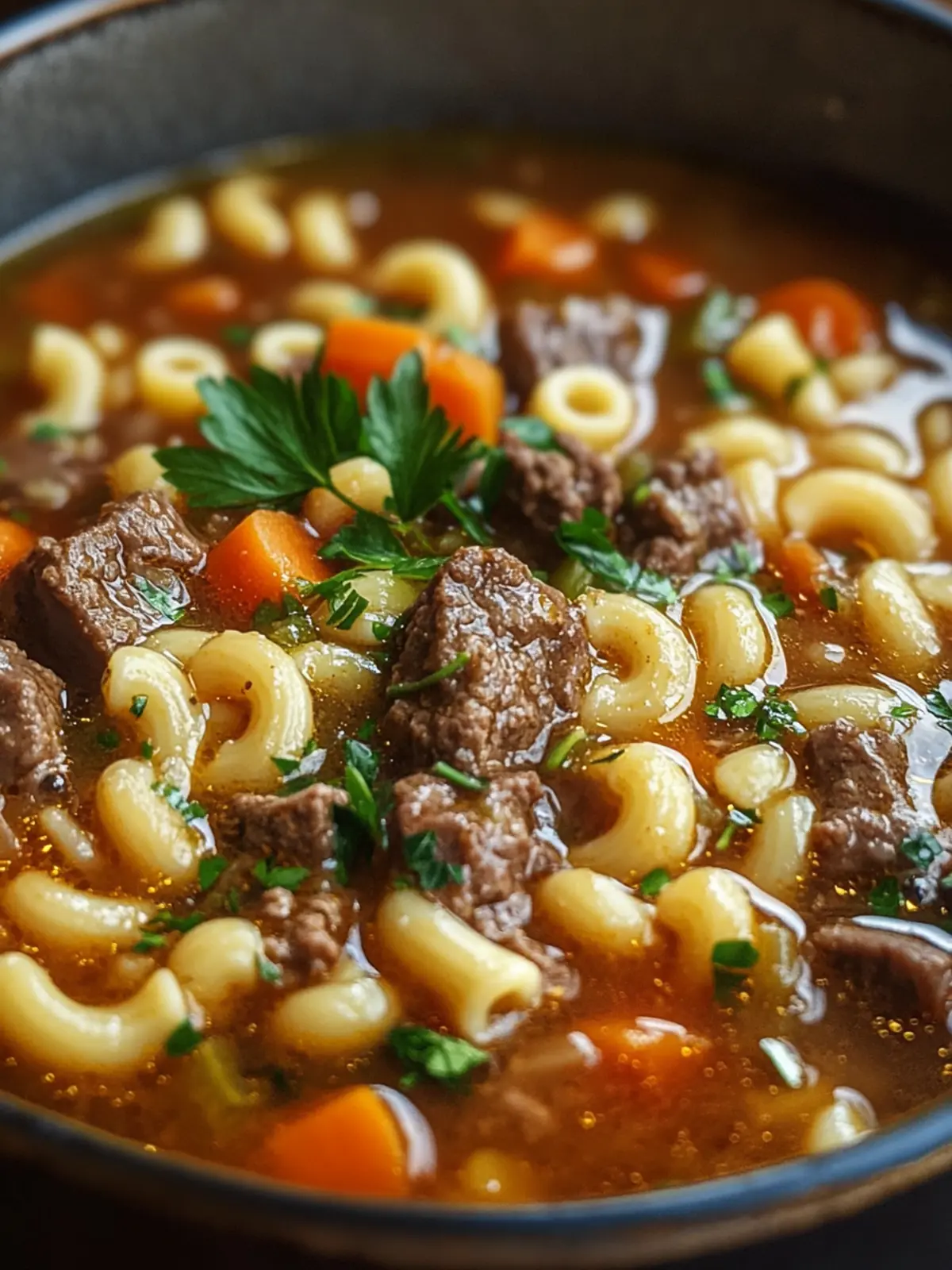 Hearty Beef and Macaroni Soup for Ultimate Cozy Nights 5 Beef and Macaroni Soup