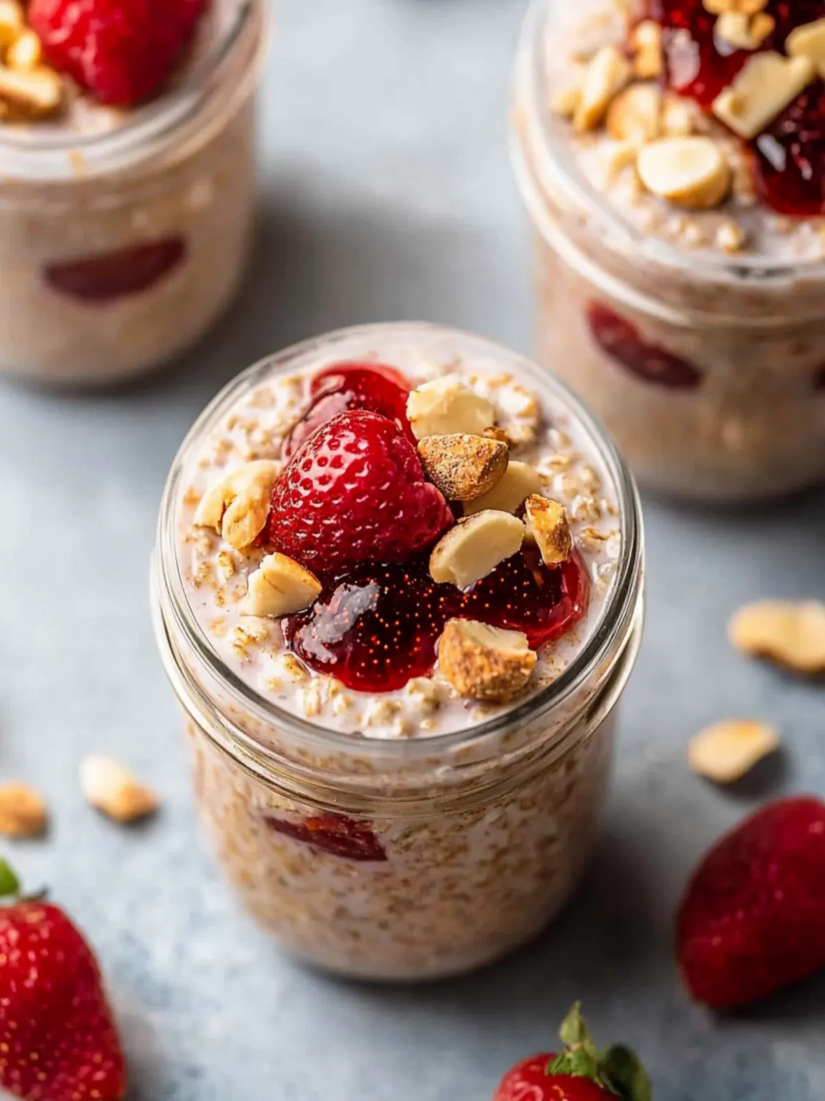 Peanut Butter and Jelly Overnight Oats for Busy Mornings 2 Peanut Butter and Jelly Overnight Oats