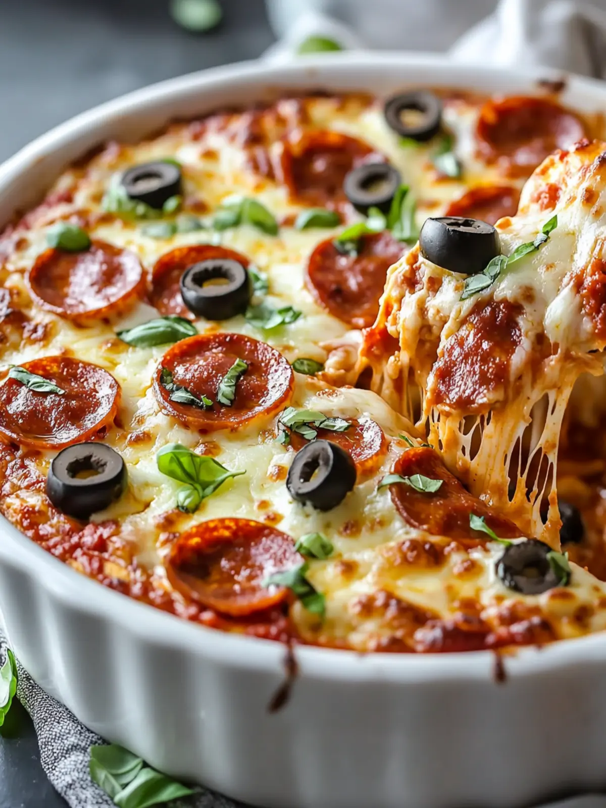 Delicious Low Carb Pizza Casserole You Can Make Tonight 4 Low Carb Pizza Casserole