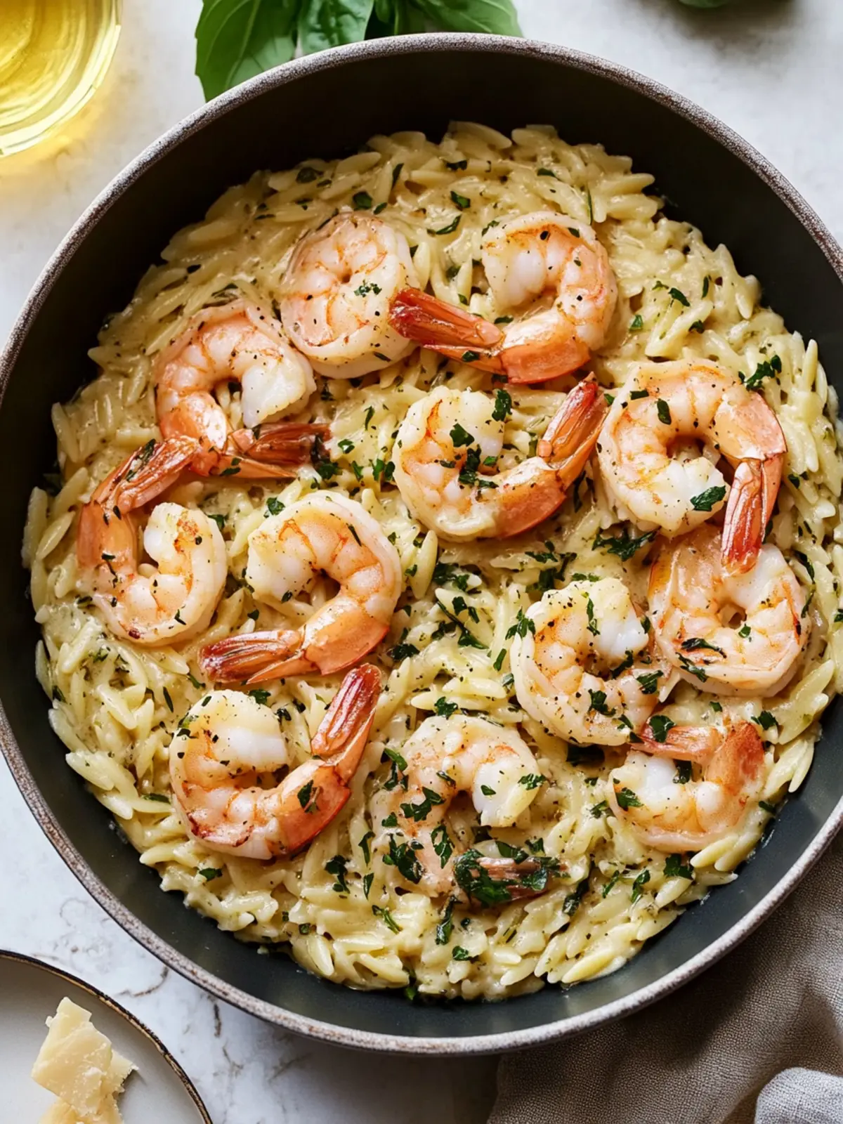 One Pot Garlic Butter Shrimp and Orzo for Cozy Nights 3 One Pot Garlic Butter Shrimp and Orzo