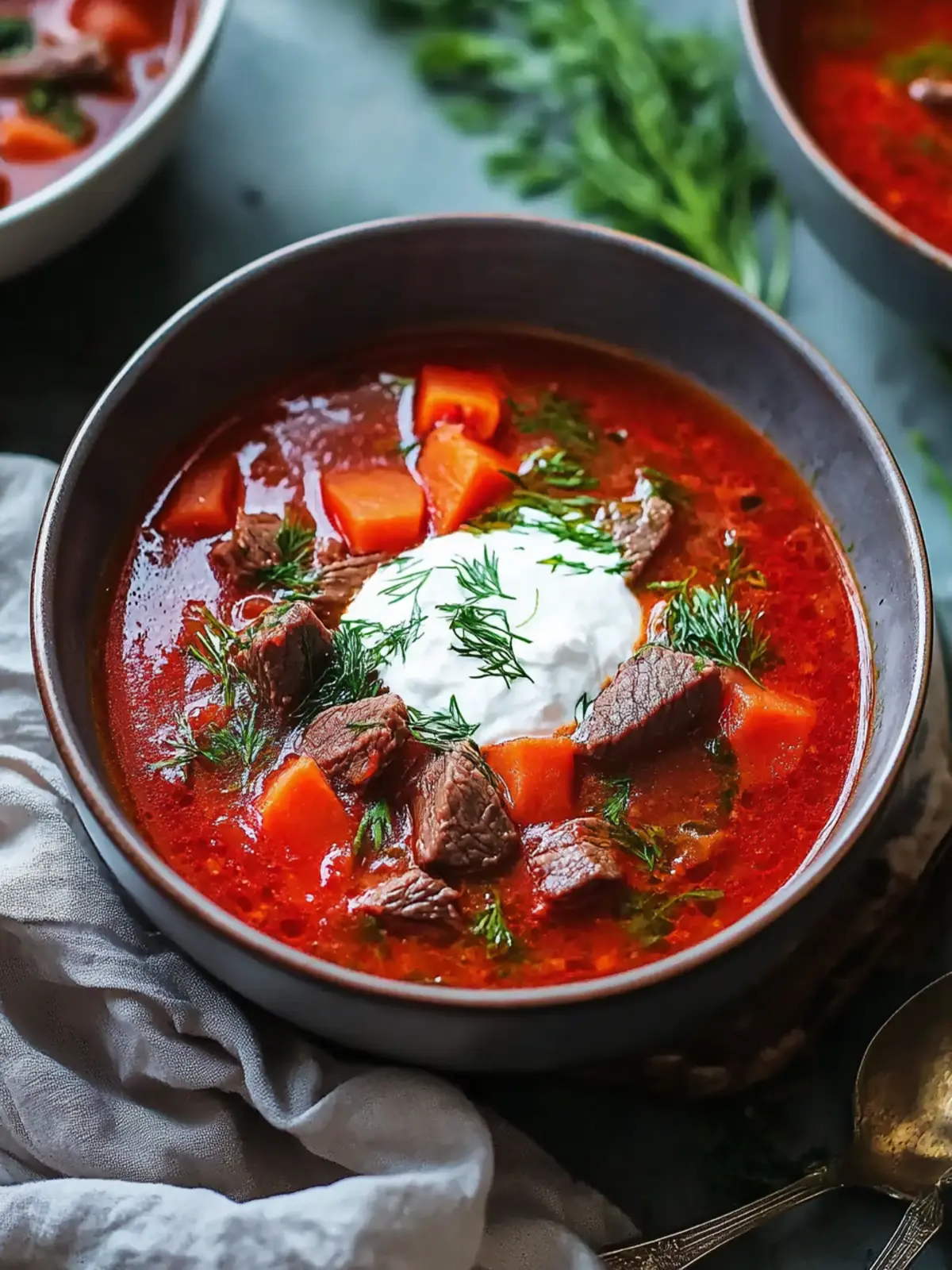 Warm Up with Hearty Borscht Soup with Beef for Cozy Nights 3 Borscht Soup with Beef