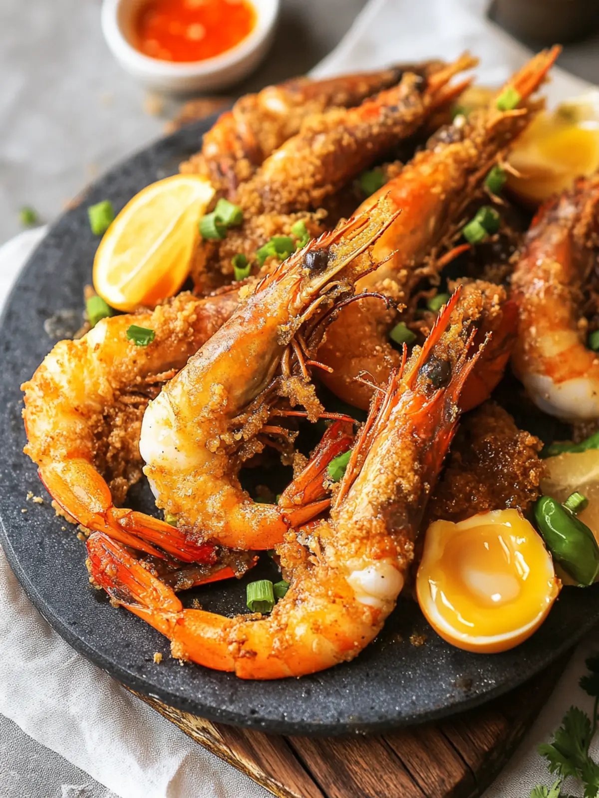Savory Salted Egg Yolk Prawns: Crispy Comfort at Home 5 Salted Egg Yolk Prawns