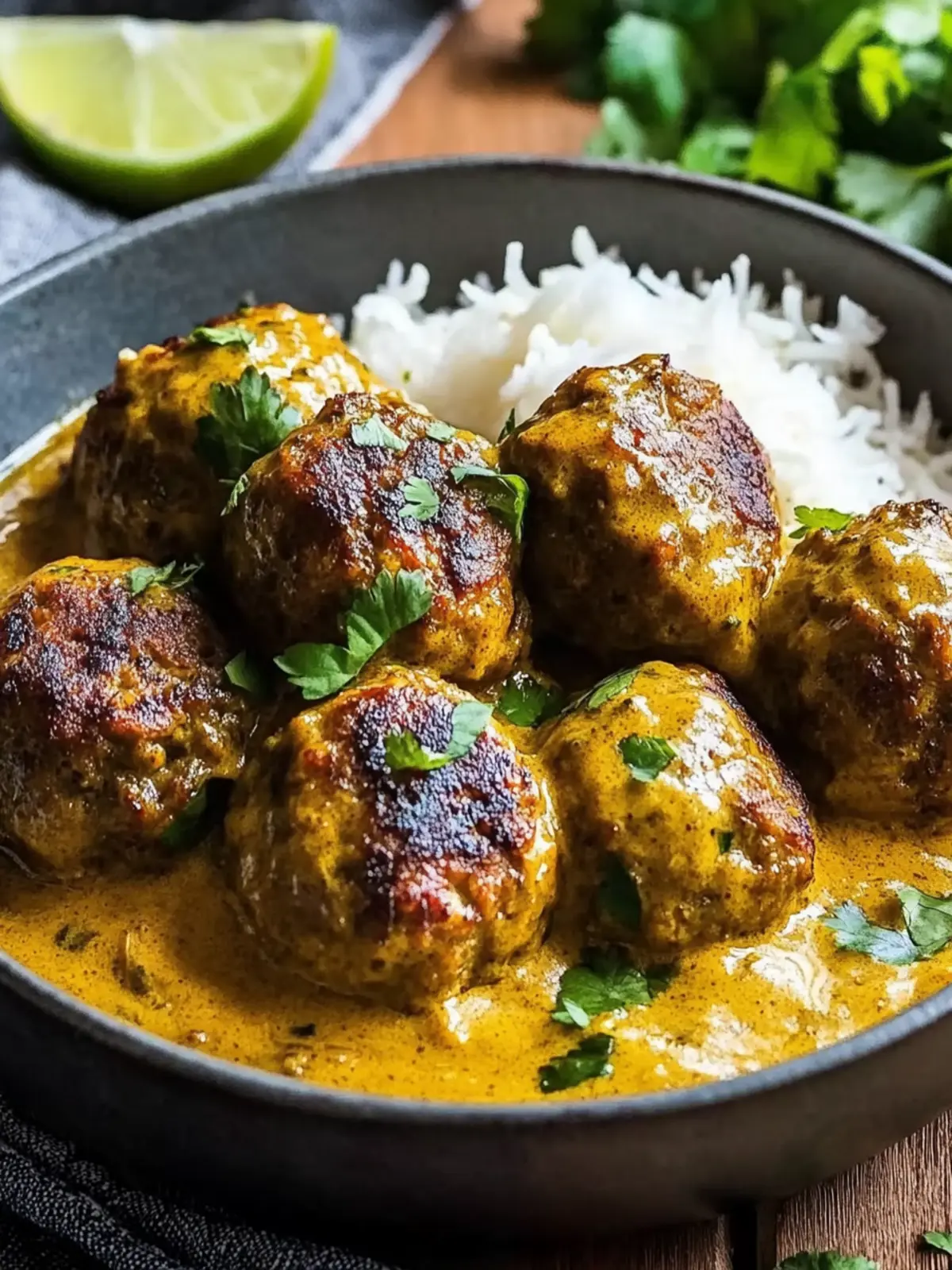 Jerk Meatballs in Coconut Curry Sauce for a Tropical Feast 3 Jerk Meatballs In Coconut Curry Sauce