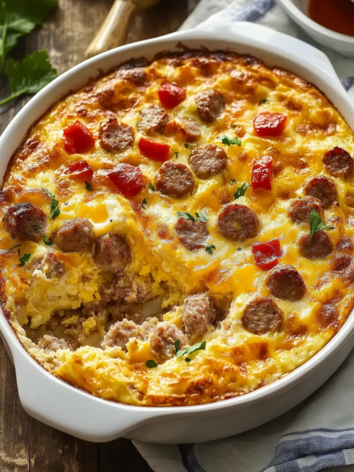 Cheesy Egg Bake Sausage: Your Ultimate Breakfast Comfort Dish 3 Cheesy Egg Bake Sausage