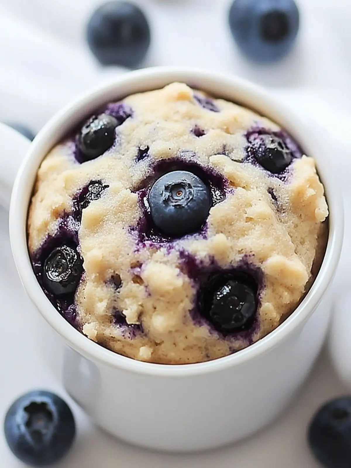 Delicious Healthy Blueberry Mug Muffin in Just 5 Minutes 3 Healthy Blueberry Mug Muffin