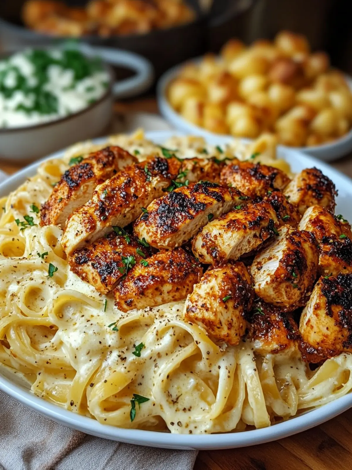 Blackened Chicken with Creamy Garlic Parmesan Pasta Bliss 4 Blackened Chicken with Creamy Garlic Parmesan Pasta