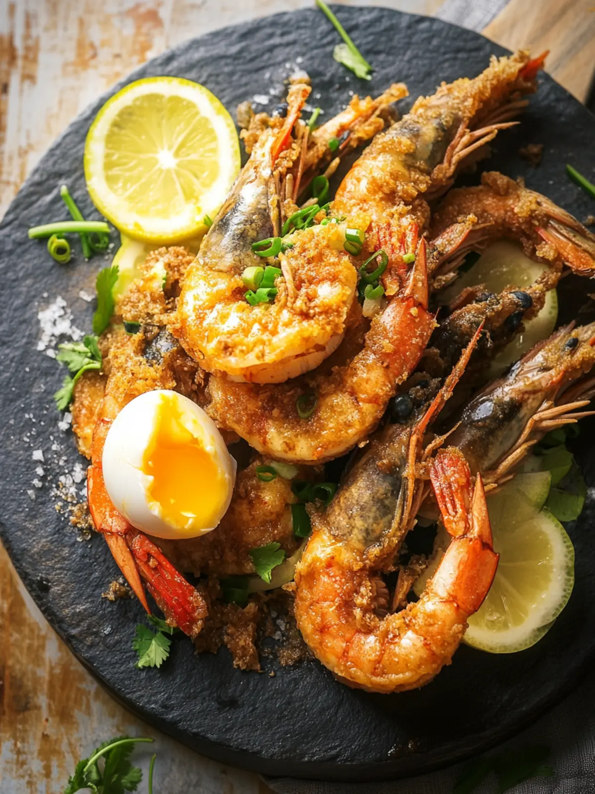 Savory Salted Egg Yolk Prawns: Crispy Comfort at Home 3 Salted Egg Yolk Prawns