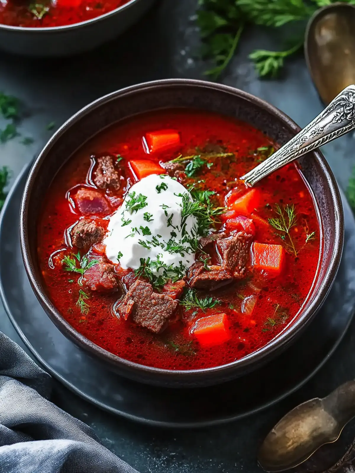 Warm Up with Hearty Borscht Soup with Beef for Cozy Nights 2 Borscht Soup with Beef