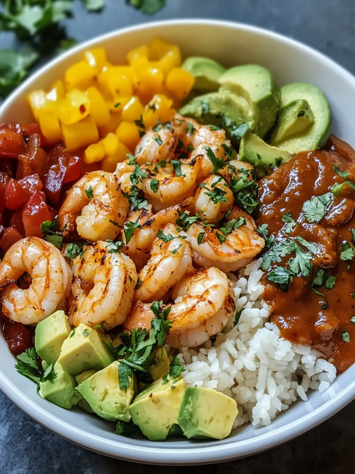 Delicious Shrimp Burrito Bowl with Chipotle Sauce in Minutes 2 Shrimp Burrito Bowl with Chipotle Sauce