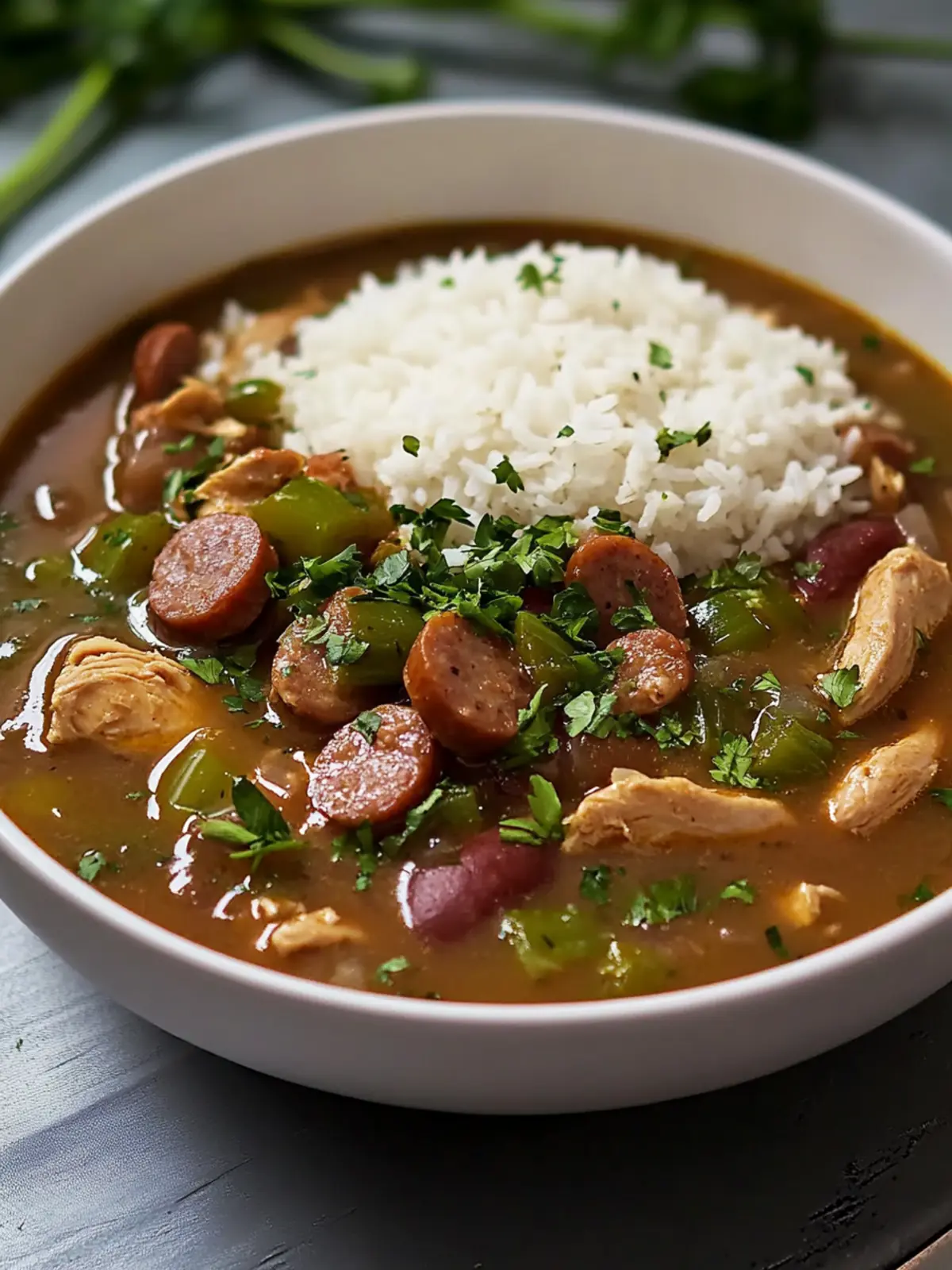 Hearty Chicken and Sausage Gumbo for Comfort Food Lovers 3 Chicken and Sausage Gumbo