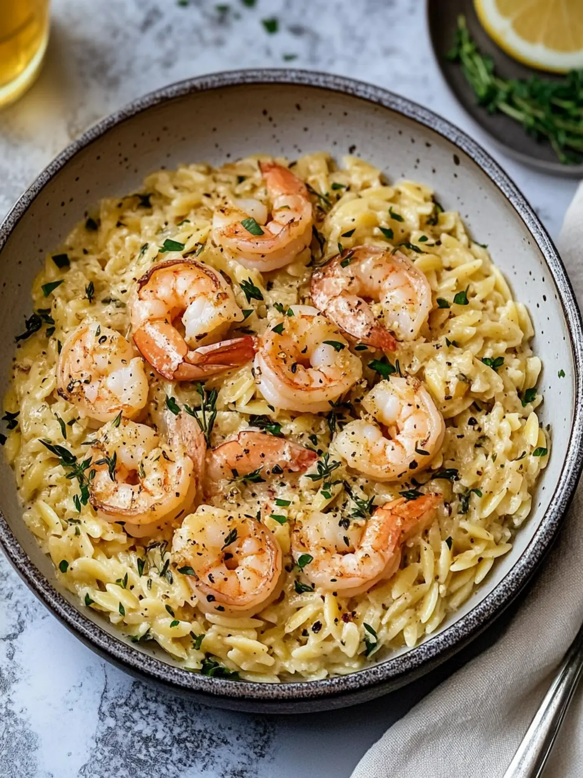 One Pot Garlic Butter Shrimp and Orzo for Cozy Nights 5 One Pot Garlic Butter Shrimp and Orzo