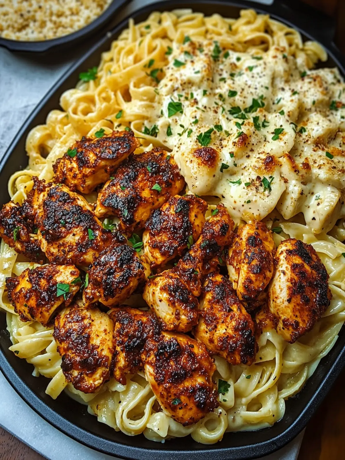 Blackened Chicken with Creamy Garlic Parmesan Pasta Bliss 3 Blackened Chicken with Creamy Garlic Parmesan Pasta