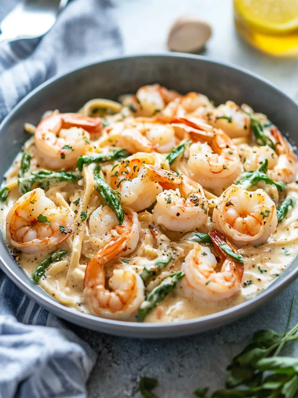 Keto Shrimp Alfredo: Quick, Creamy Delight with Asparagus 3 Keto Shrimp Alfredo