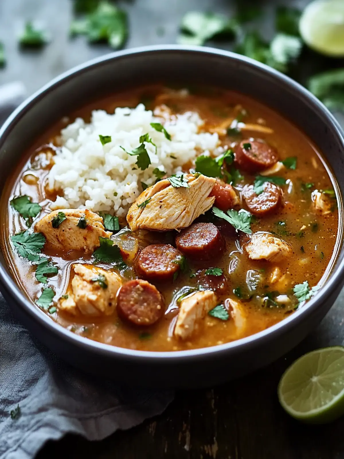 Cajun Chicken and Sausage Gumbo: A Family Comfort Classic 3 Cajun Chicken and Sausage Gumbo