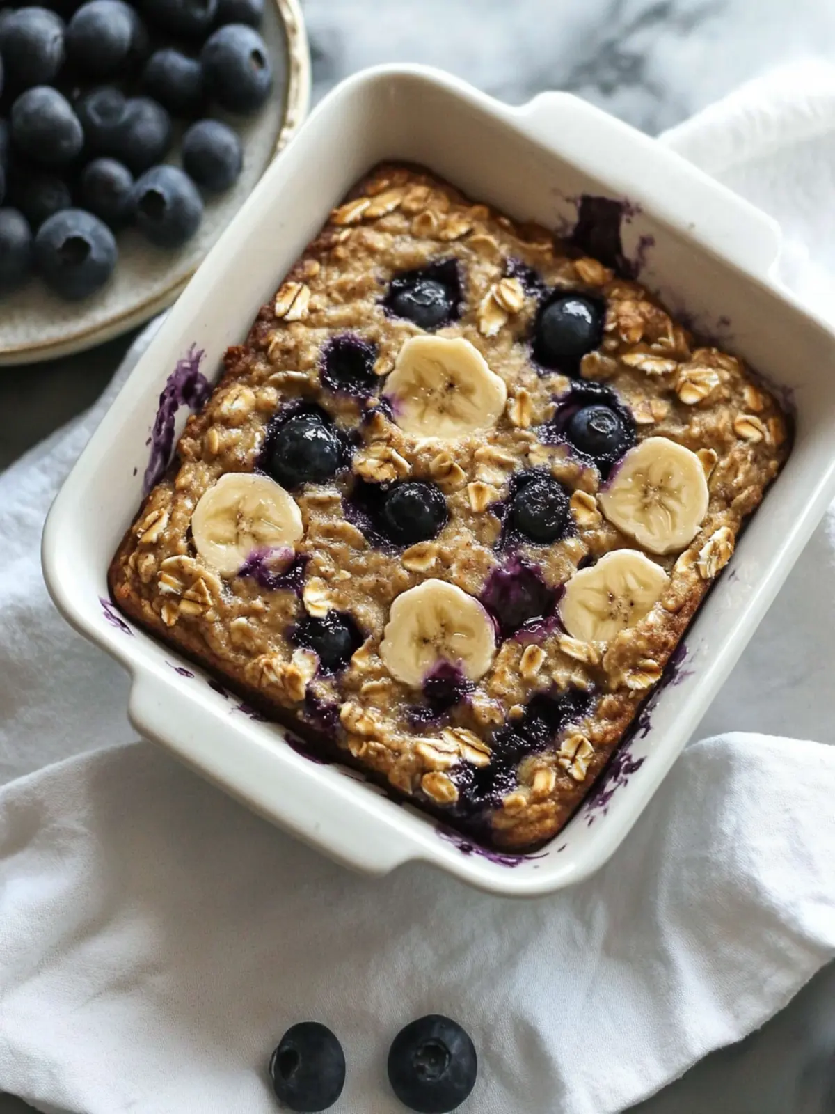 High Protein Banana Blueberry Baked Oatmeal for Energizing Mornings 3 High Protein Banana Bread Blueberry Baked Oatmeal