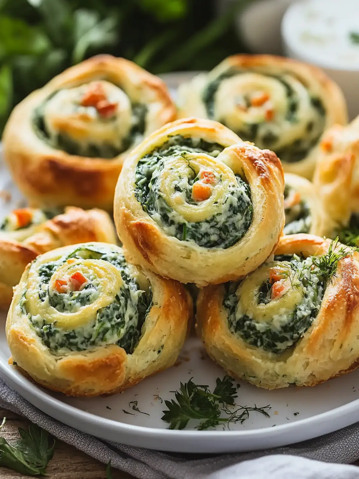Creamy Spinach Dip Pinwheels for the Ultimate Snack Attack 3 Creamy Spinach Dip Pinwheels