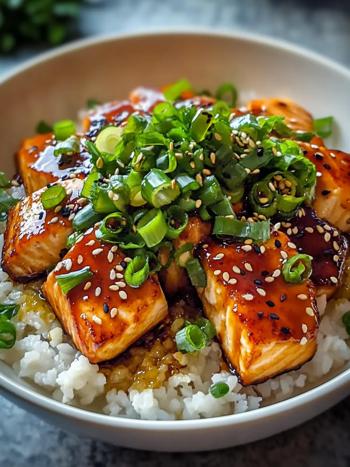 Spicy Honey Sriracha Salmon Bowl for a Quick, Flavorful Dinner 3 Honey Sriracha Salmon Bowl