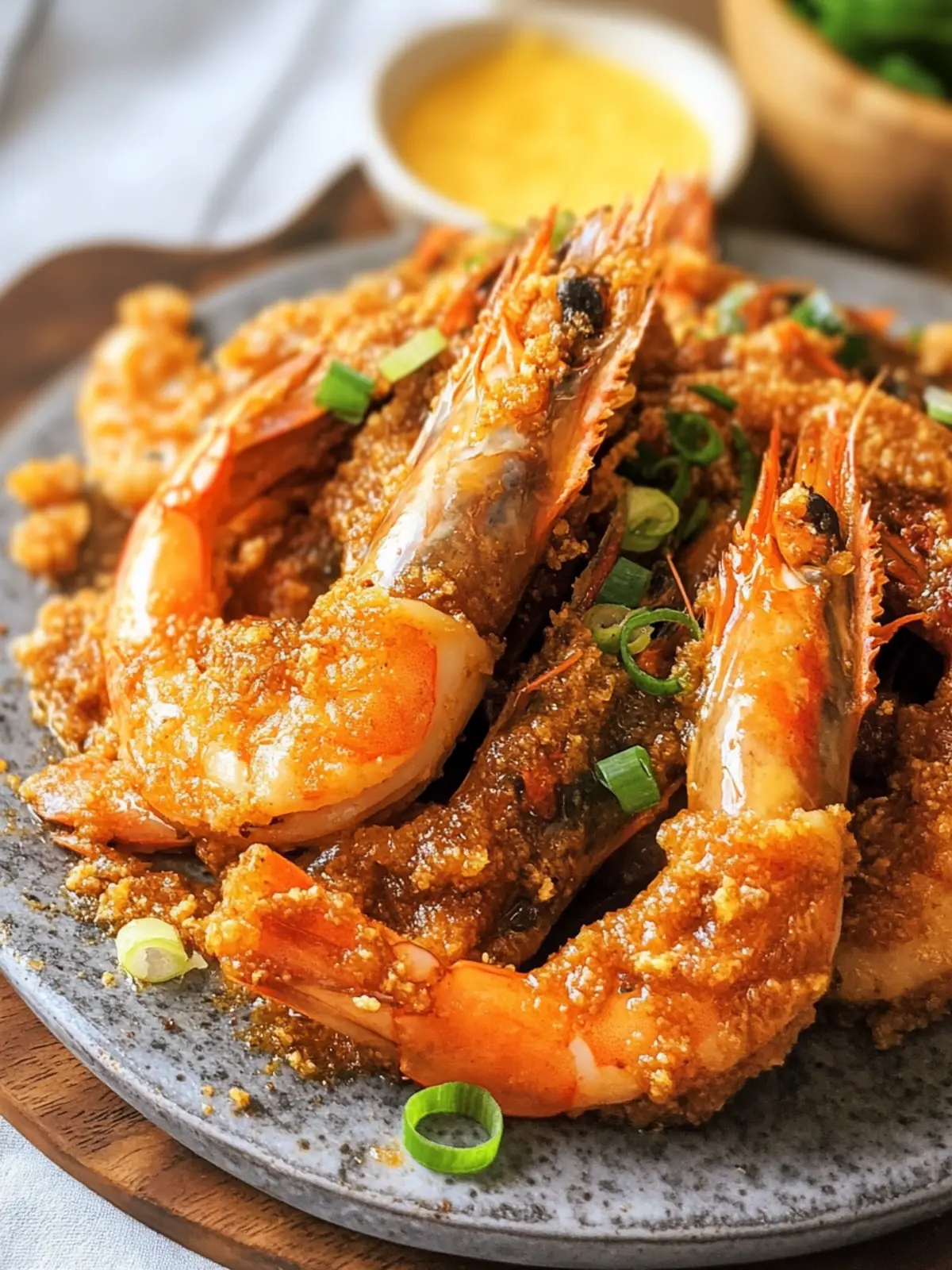 Savory Salted Egg Yolk Prawns: Crispy Comfort at Home 4 Salted Egg Yolk Prawns