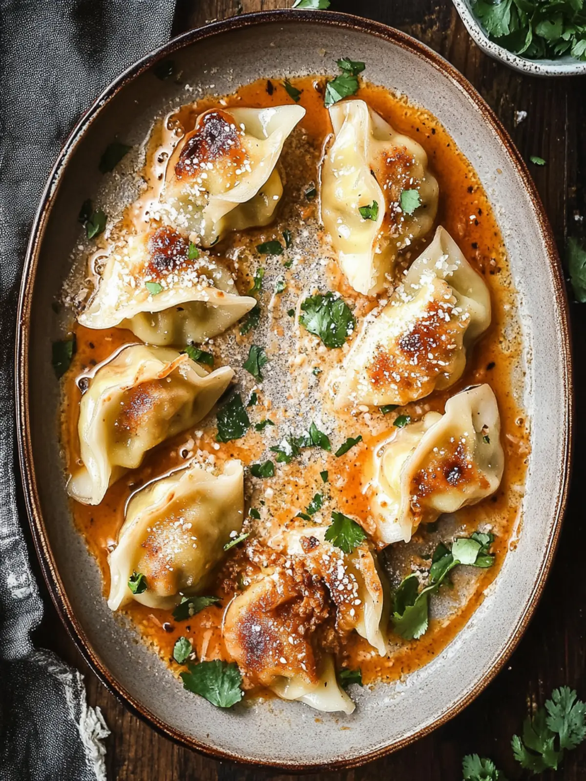 Savory Baked Dumplings in a Creamy Curry Sauce 3 Baked Dumplings