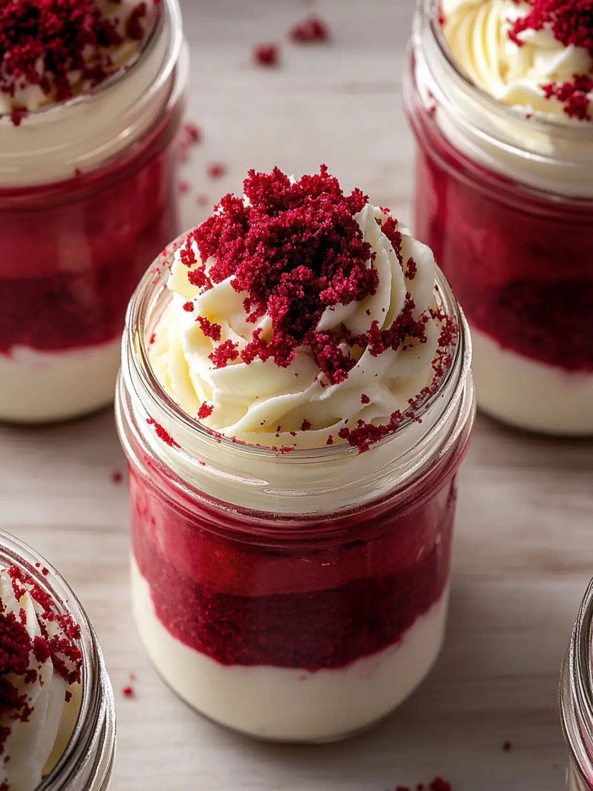 Delightful Red Velvet Jar Cake: Easy, Elegant, and Customizable 2 Red Velvet Jar Cake