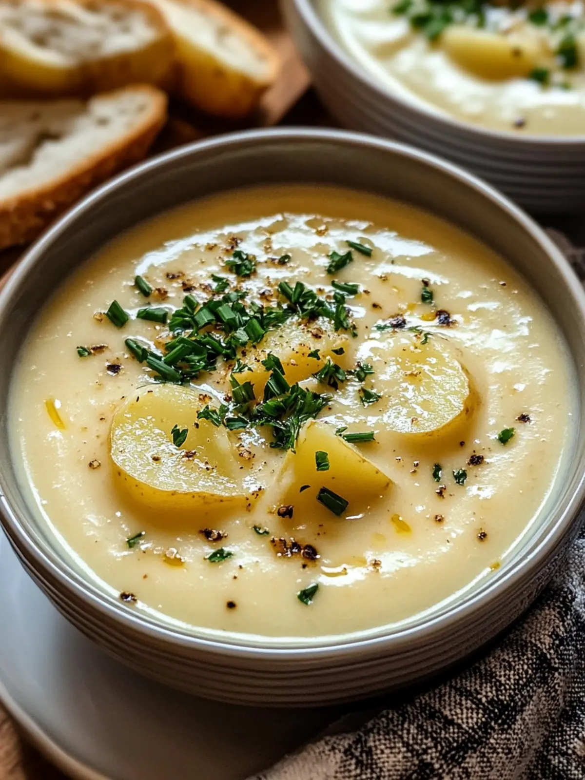 Creamy Cheddar Garlic Potato Soup for Cozy Nights In 2 Creamy Cheddar Garlic Potato Soup