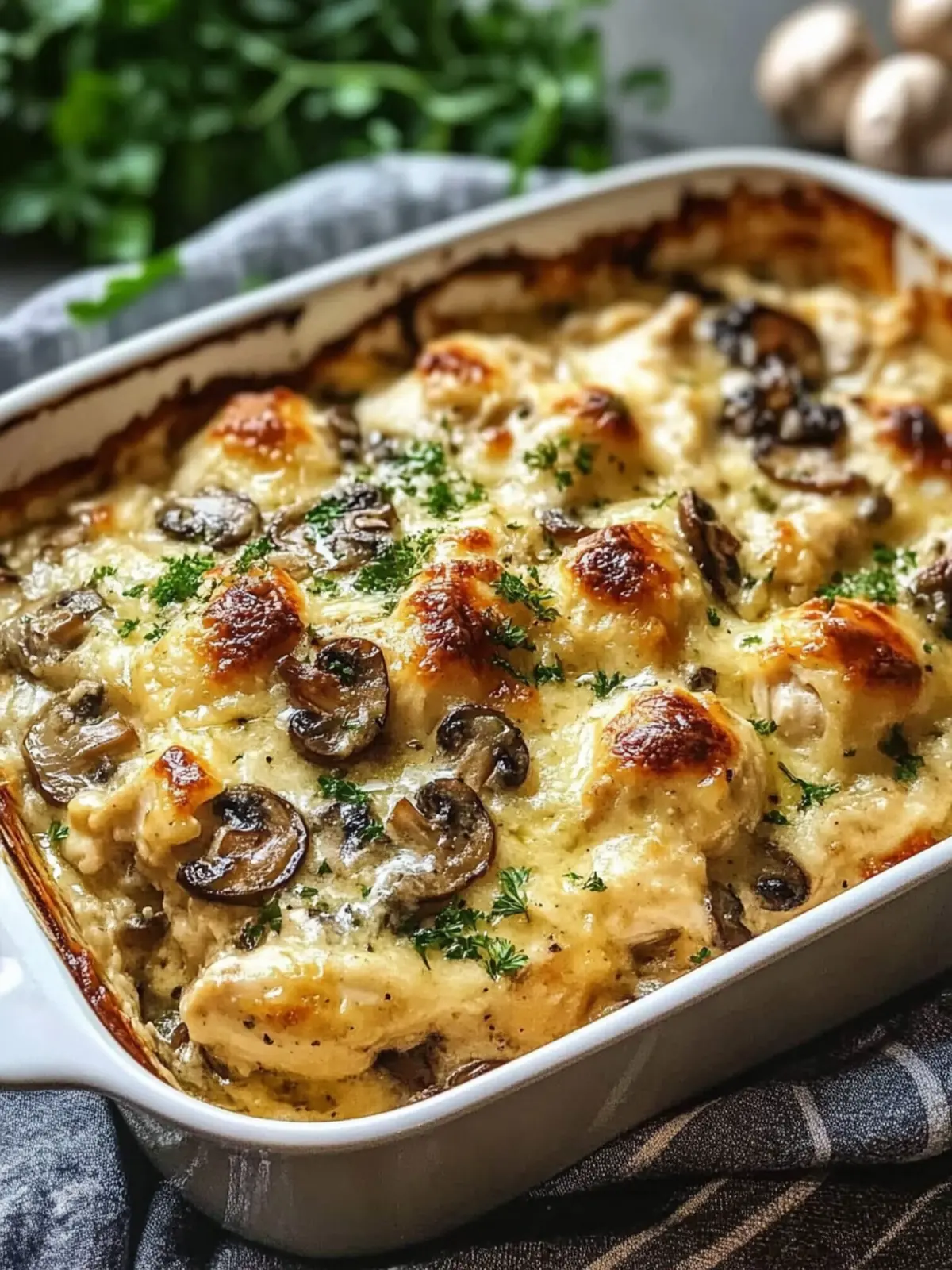 Keto Garlic Mushroom Chicken Casserole for Comfort Food Lovers 4 Keto Garlic Mushroom Chicken Casserole