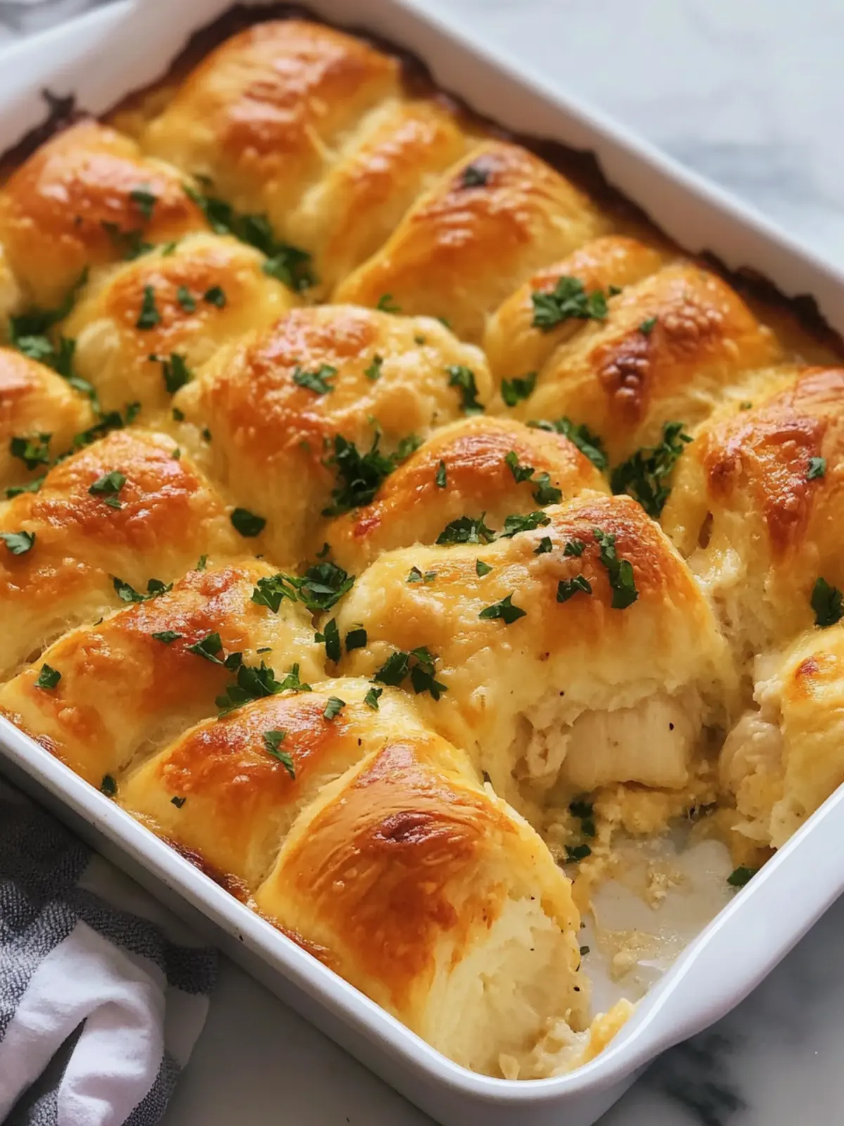 Cheesy Chicken Crescent Roll Bake That's Ready in 30 Minutes 4 Cheesy Chicken Crescent Roll Bake