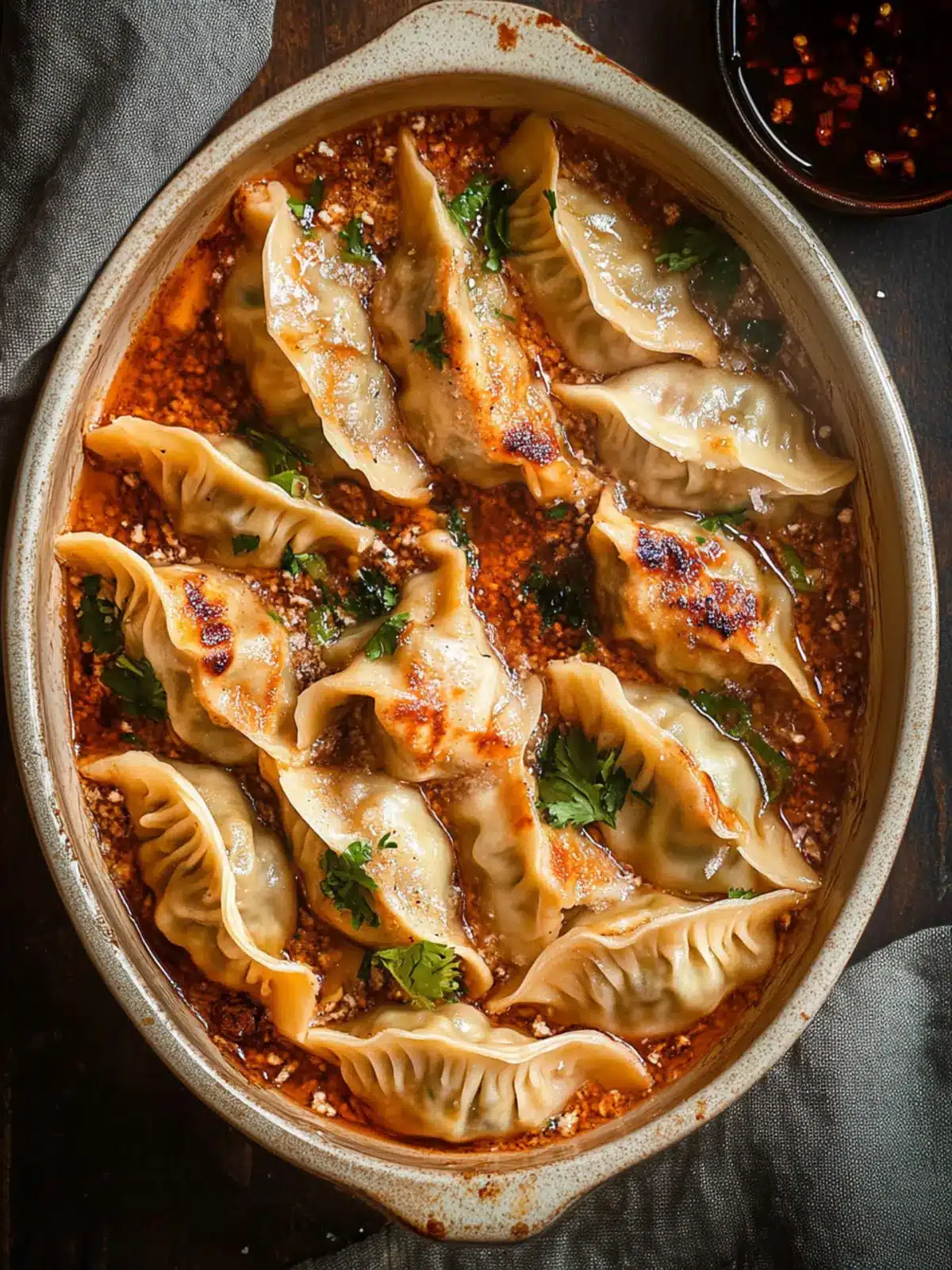 Savory Baked Dumplings in a Creamy Curry Sauce 5 Baked Dumplings