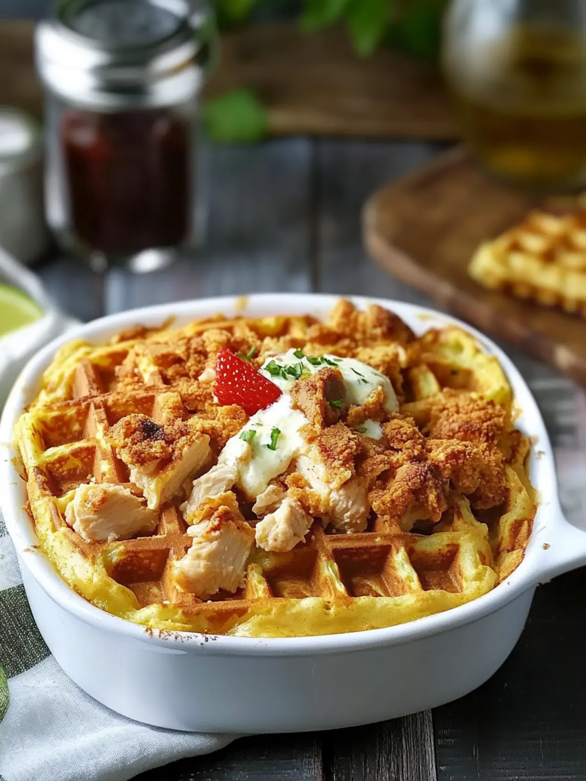 Savory Chicken and Waffle Casserole for Cozy Family Nights 4 Chicken and Waffle Casserole