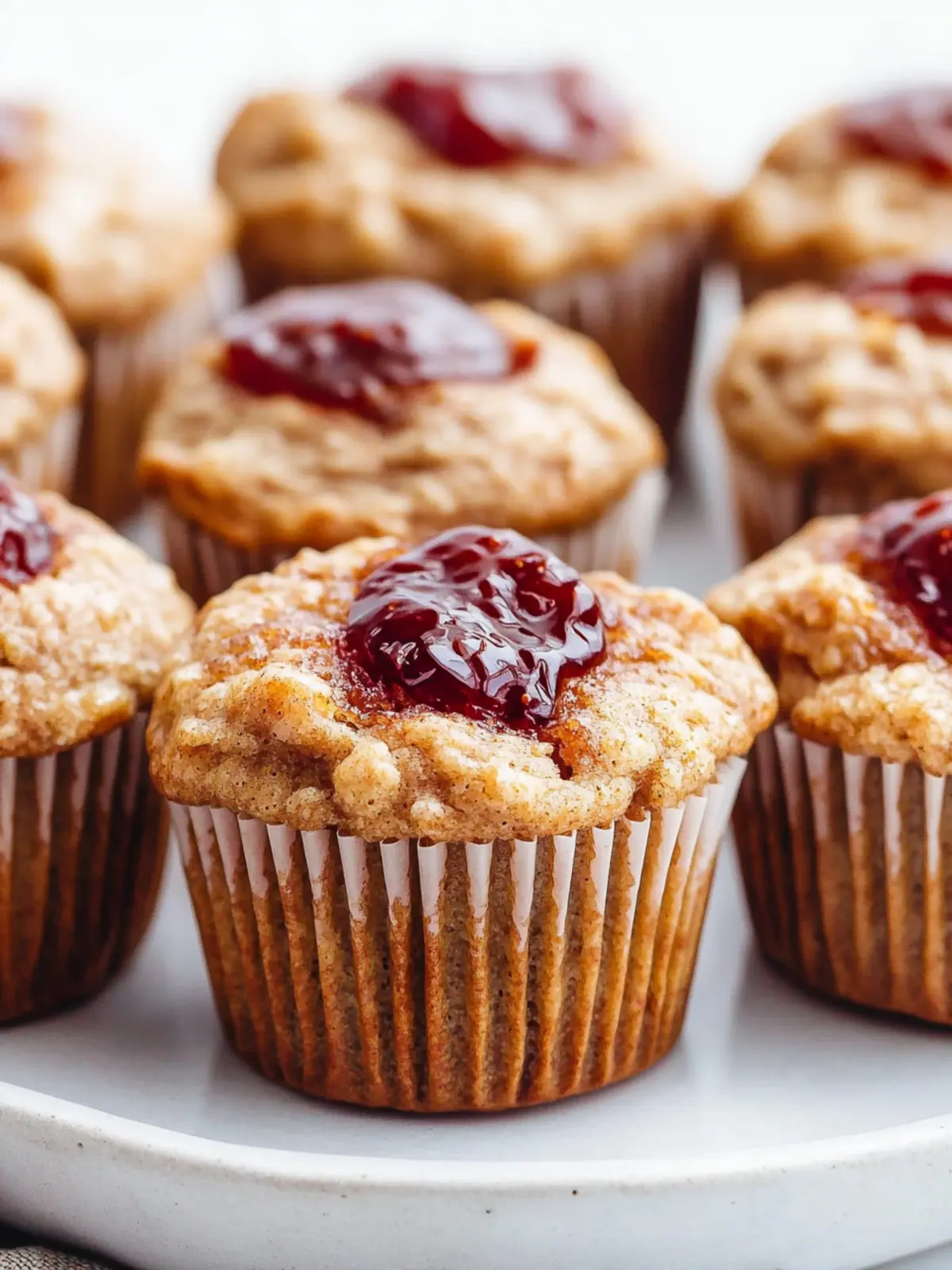 Vegan Peanut Butter and Jelly Muffins for Easy Mornings 4 Vegan Peanut Butter and Jelly Muffins