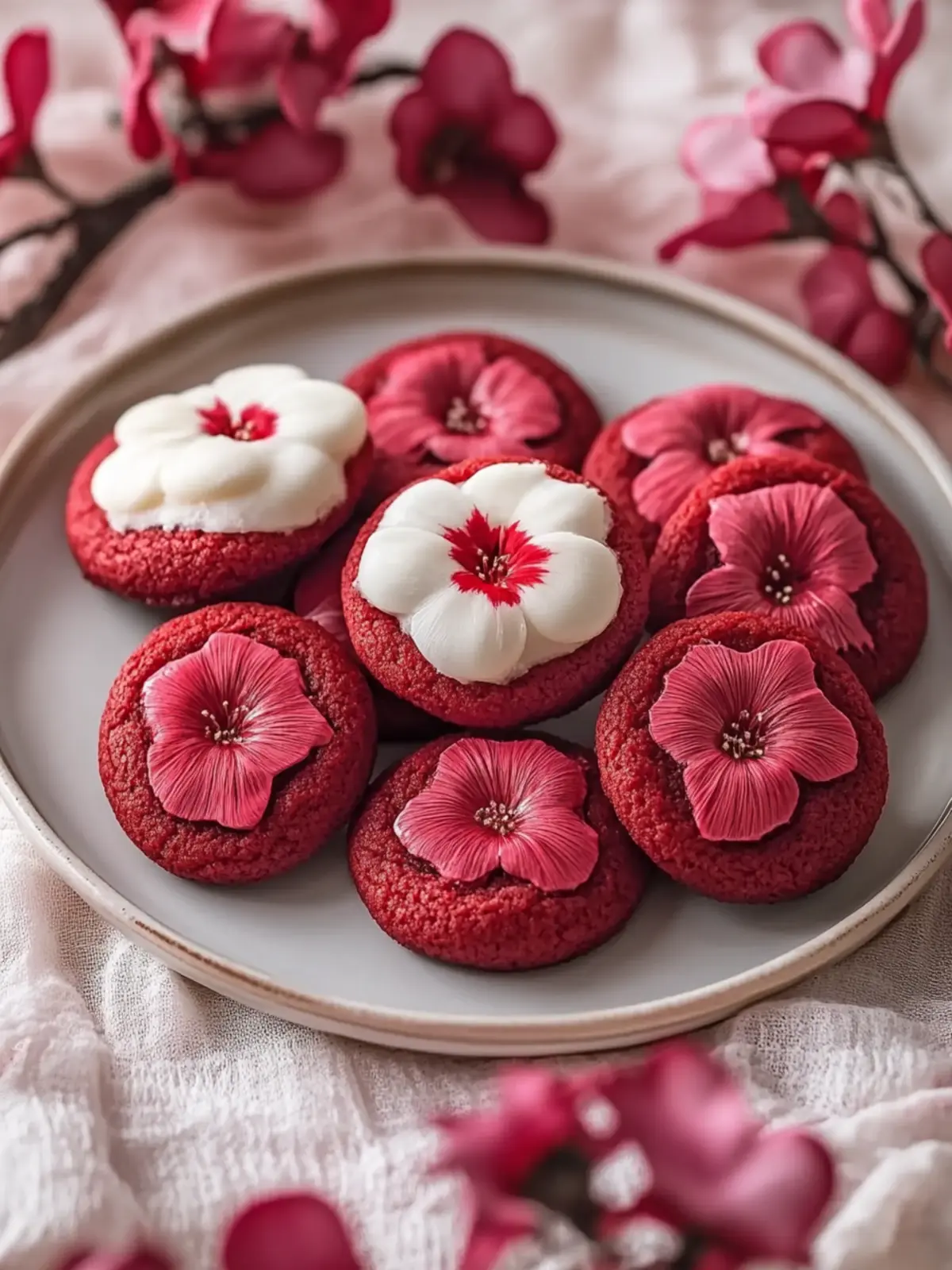 Red Velvet Blossom Cookies: Easy, Chewy Joy for Every Celebration 3 Red Velvet Blossom Cookies