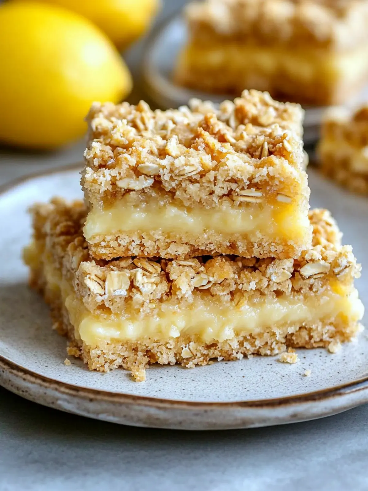 Lemon Oatmeal Crumble Bars: Tangy Treats for Sweet Moments 5 Lemon Oatmeal Crumble Bars