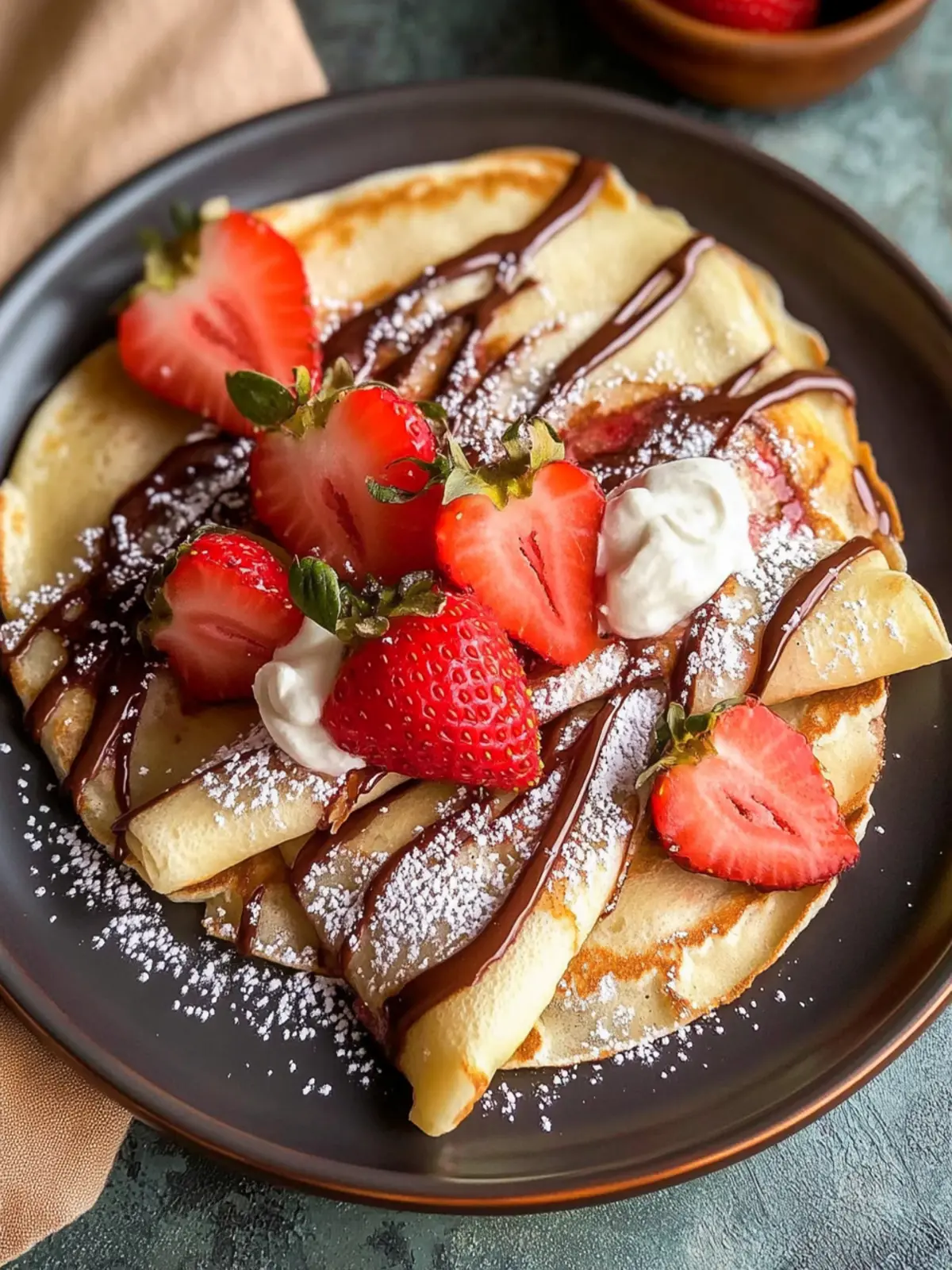 Delightful Authentic French Nutella Strawberry Crepes Recipe 4 Authentic French Nutella Strawberry Crepes