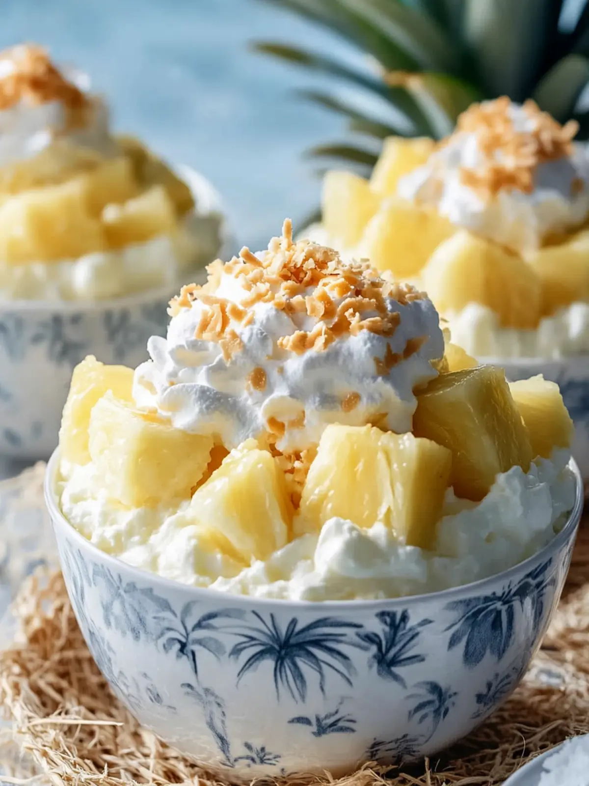 Hawaiian Pineapple Coconut Fluff: No-Bake Tropical Bliss! 4 Hawaiian Pineapple Coconut Fluff