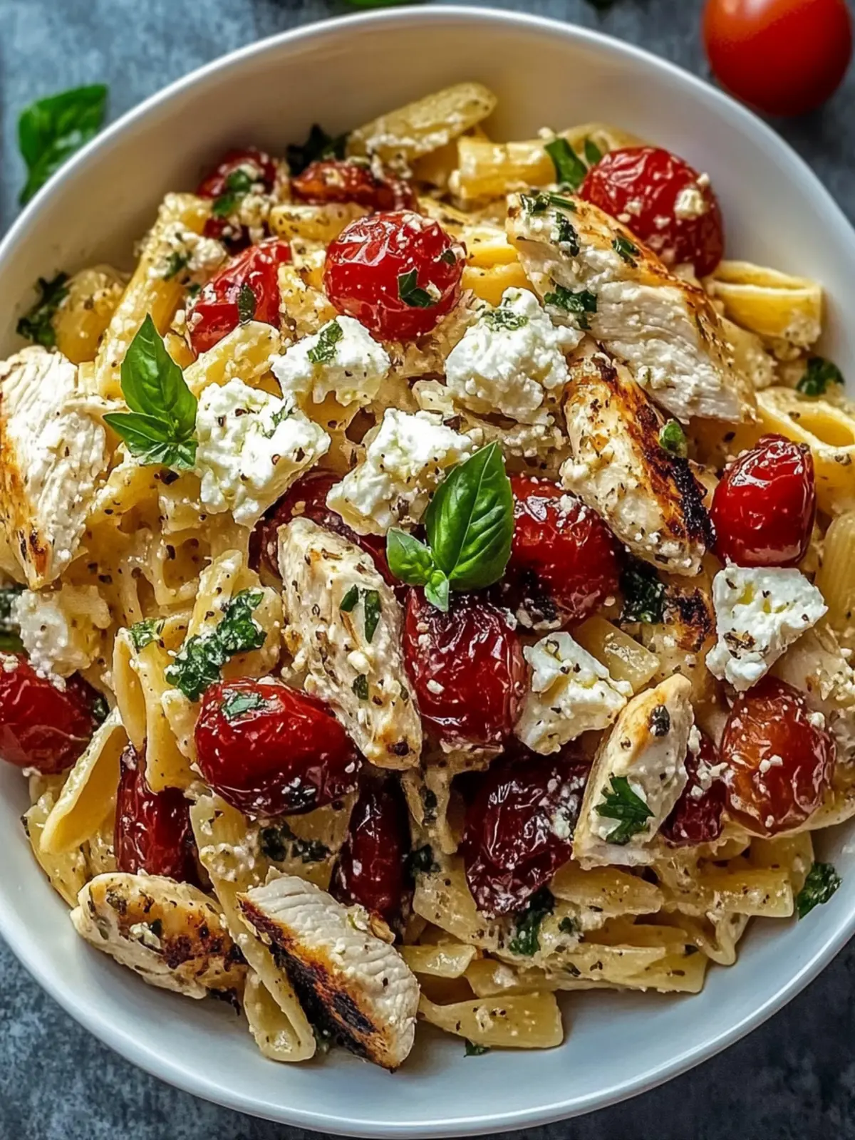 Chicken Feta Greek Pasta: Quick, Healthy Mediterranean Delight 2 Chicken Feta Greek Pasta