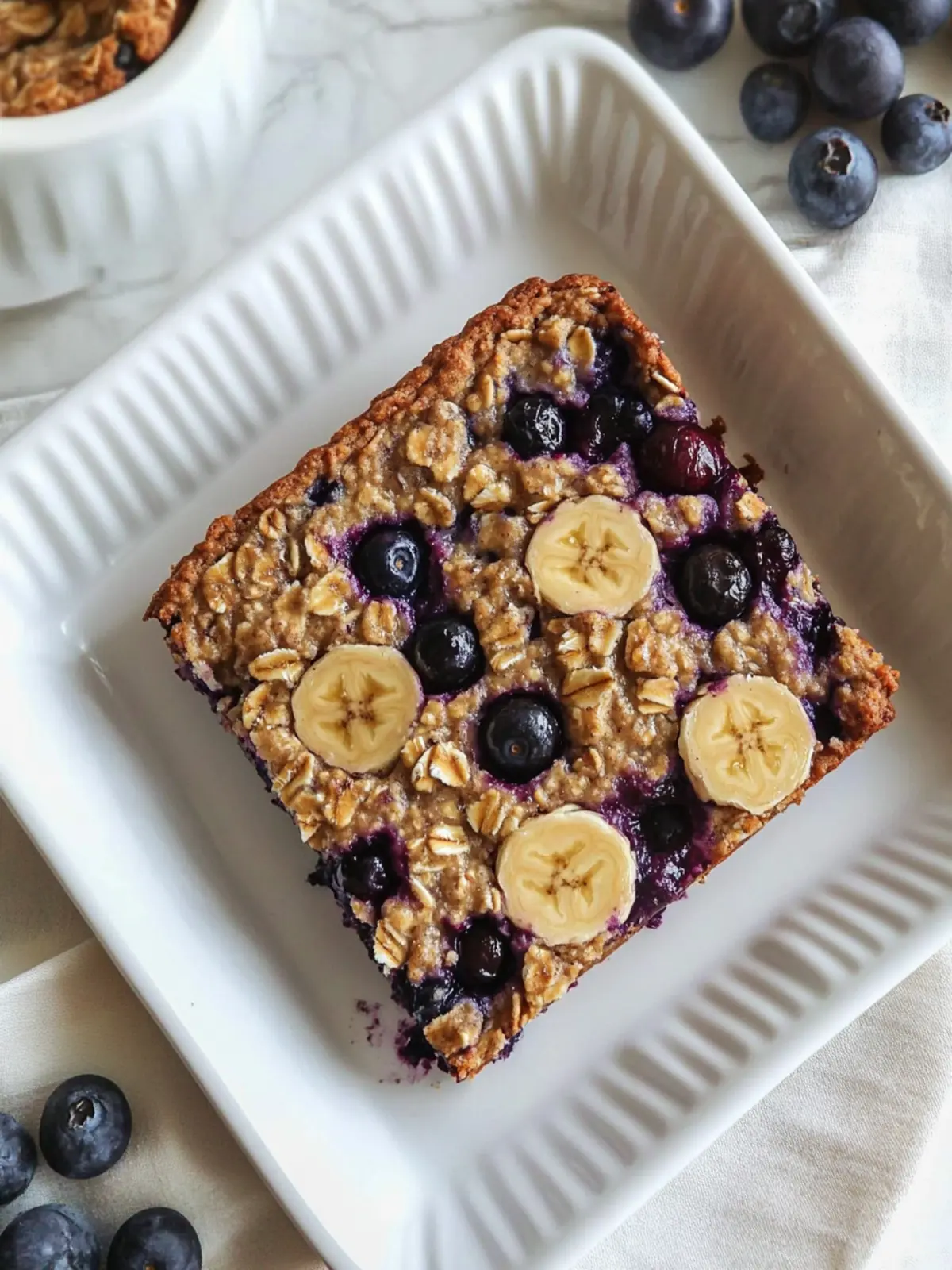 High Protein Banana Blueberry Baked Oatmeal for Energizing Mornings 4 High Protein Banana Bread Blueberry Baked Oatmeal