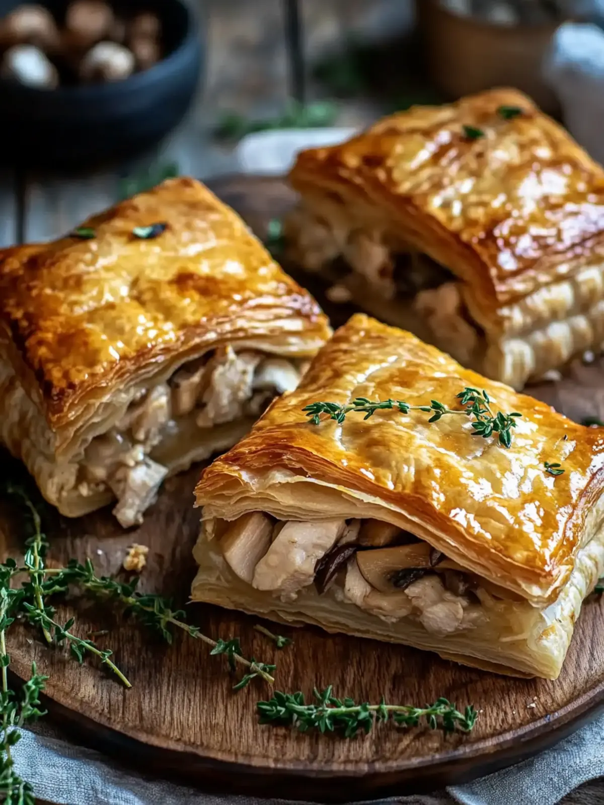 Chicken and Mushroom Puff Pastry Bliss for Cozy Nights 5 Chicken and Mushroom Puff Pastry