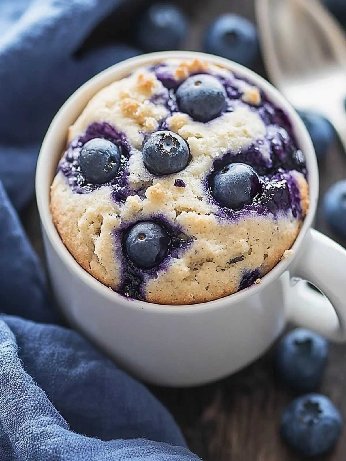 Delicious Healthy Blueberry Mug Muffin in Just 5 Minutes 5 Healthy Blueberry Mug Muffin
